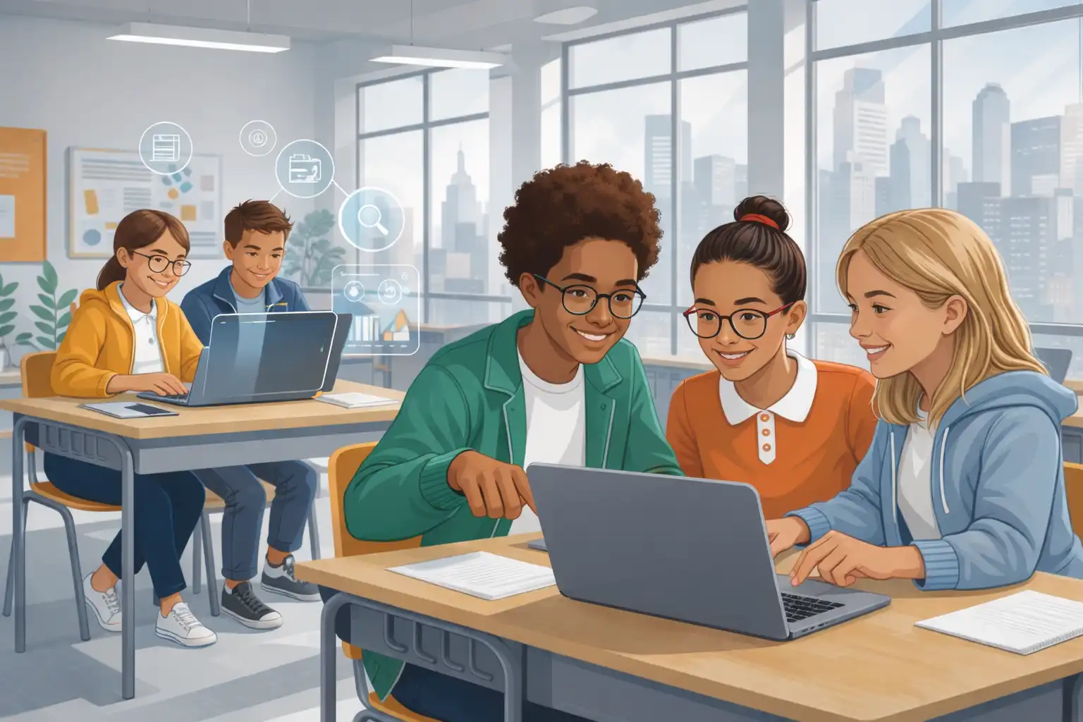 Smart Classroom Illustration