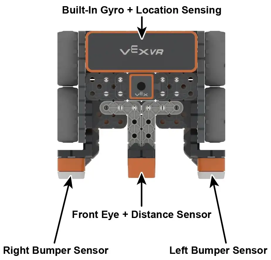 VEX VR Robot Front View